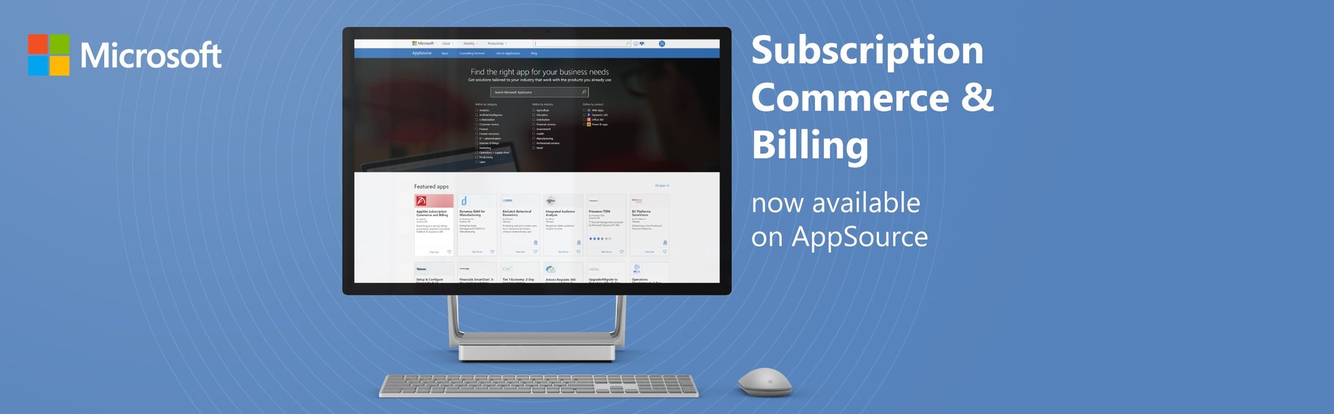AppXite Subscription Commerce & Billing Now on Microsoft AppSource
